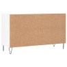 Armoire à chaussure Blanc brillant 102x36x60 cm Bois ingénierie 