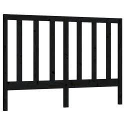 Tête de lit Noir 156x4x100 cm Bois massif de pin 