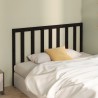 Tête de lit Noir 156x4x100 cm Bois massif de pin 