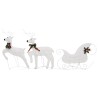Décoration de Noël Renne et traîneau 60 LED extérieur Blanc 