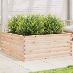 Jardinière 110x110x46 cm bois de pin massif 