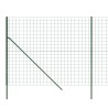 Clôture en treillis métallique vert 1,6x25 m acier galvanisé 
