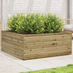 Jardinière 110x110x46 cm bois de pin imprégné 