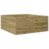 Jardinière 110x110x46 cm bois de pin imprégné 