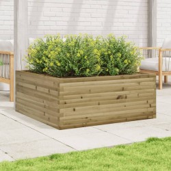 Jardinière 110x110x46 cm bois de pin imprégné 