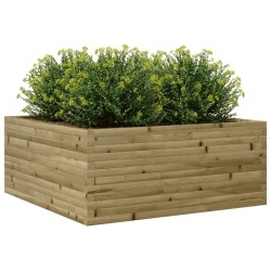 Jardinière 110x110x46 cm bois de pin imprégné 