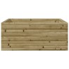 Jardinière 110x110x46 cm bois de pin imprégné 
