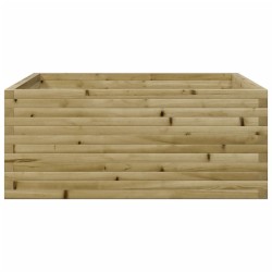 Jardinière 110x110x46 cm bois de pin imprégné 
