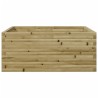 Jardinière 110x110x46 cm bois de pin imprégné 
