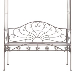 Banc de jardin 122 cm Fer Marron antique 