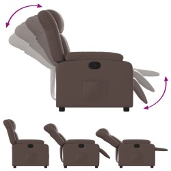 Fauteuil inclinable Marron Similicuir 