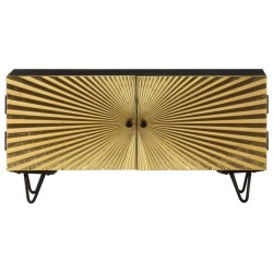 Meuble TV 90x30x45 cm Bois de manguier massif 