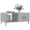Table basse gris béton 90x50x40 cm bois d'ingénierie 