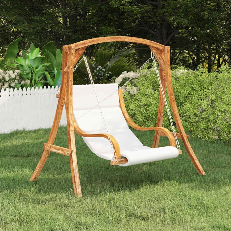 Balancelle sans balançoire et coussin Bois courbé 