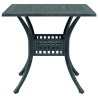 Table de jardin vert 80x80x75 cm aluminium coulé 