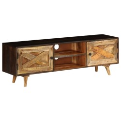 Meuble TV Bois de manguier massif 140 x 30 x 45 cm 