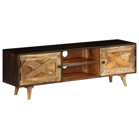 Meuble TV Bois de manguier massif 140 x 30 x 45 cm 