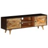 Meuble TV Bois de manguier massif 140 x 30 x 45 cm 