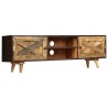 Meuble TV Bois de manguier massif 140 x 30 x 45 cm 