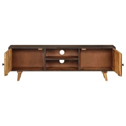 Meuble TV Bois de manguier massif 140 x 30 x 45 cm 