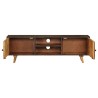Meuble TV Bois de manguier massif 140 x 30 x 45 cm 