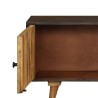 Meuble TV Bois de manguier massif 140 x 30 x 45 cm 