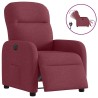 Fauteuil inclinable électrique Rouge bordeaux Tissu 