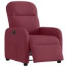 Fauteuil inclinable électrique Rouge bordeaux Tissu 