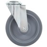 24 pcs Roulettes pivotantes à trou de boulon 125 mm 