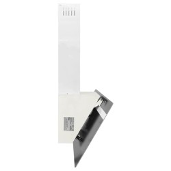 Hotte murale 90 cm Acier et verre trempé Blanc 