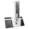Hotte murale 90 cm Acier et verre trempé Blanc 