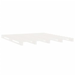 Cadre de lit sans matelas blanc 120x200 cm bois de pin massif 