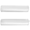 Table de massage pliable 4 cm d'épaisseur et 2 traversins Blanc 