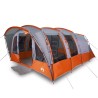 Tente familiale tunnel 8 personnes gris imperméable 