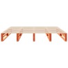 Cadre de lit sans matelas cire marron 180x200cm bois pin massif 