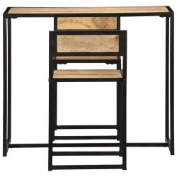 Ensemble de salle à dîner 3 pcs Bois de manguier solide 