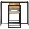 Ensemble de salle à dîner 3 pcs Bois de manguier solide 