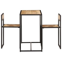 Ensemble de salle à dîner 3 pcs Bois de manguier solide 