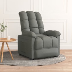 Fauteuil inclinable Gris foncé Tissu 