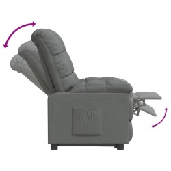Fauteuil inclinable Gris foncé Tissu 