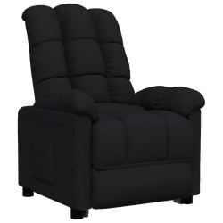 Fauteuil inclinable Noir Tissu 