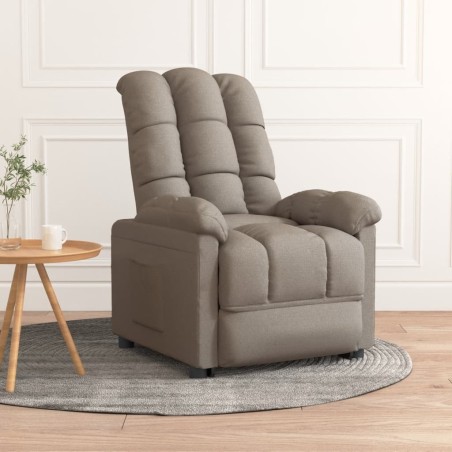 Fauteuil inclinable Taupe Tissu 