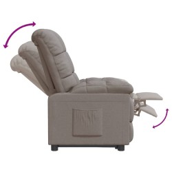 Fauteuil inclinable Taupe Tissu 