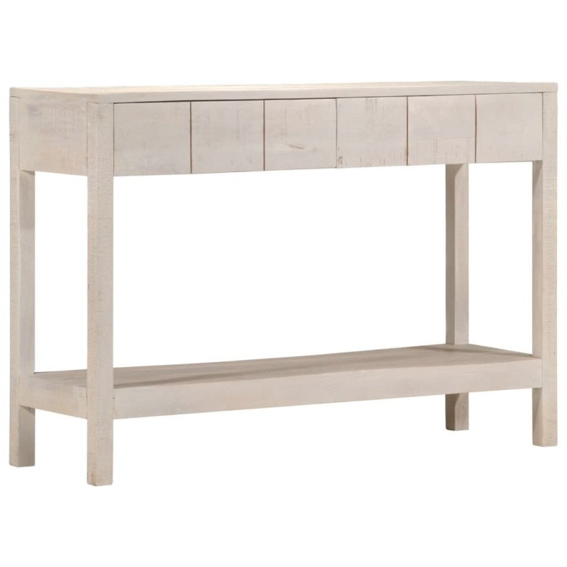 Table console blanc 110x35x75 cm bois de manguier solide Table console blanc 110x35x75 cm bois de manguier solide