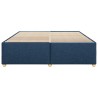 Cadre de lit sans matelas bleu 180x200 cm tissu 