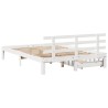 Cadre de lit avec tiroirs sans matelas blanc 135x190 cm 