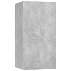 Ensemble de meubles TV 6 pcs Gris béton Bois d'ingénierie 