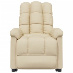 Fauteuil inclinable Crème Tissu 