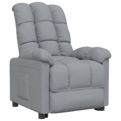 Fauteuil inclinable Gris clair Tissu 