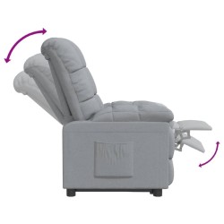 Fauteuil inclinable Gris clair Tissu 